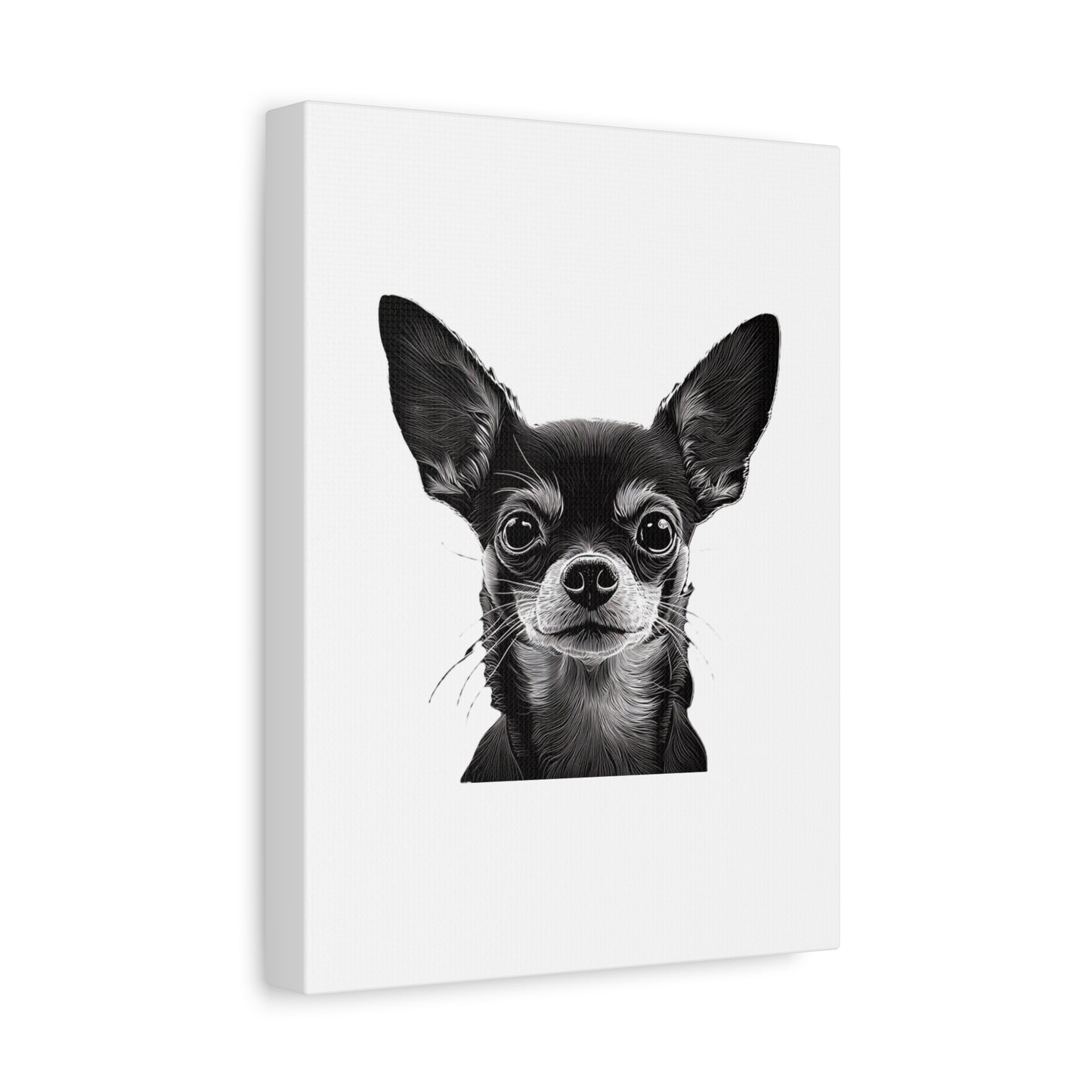 Chihuahua Dog Art Canvas Print - Matte Stretched 1.25" Wall Decor
