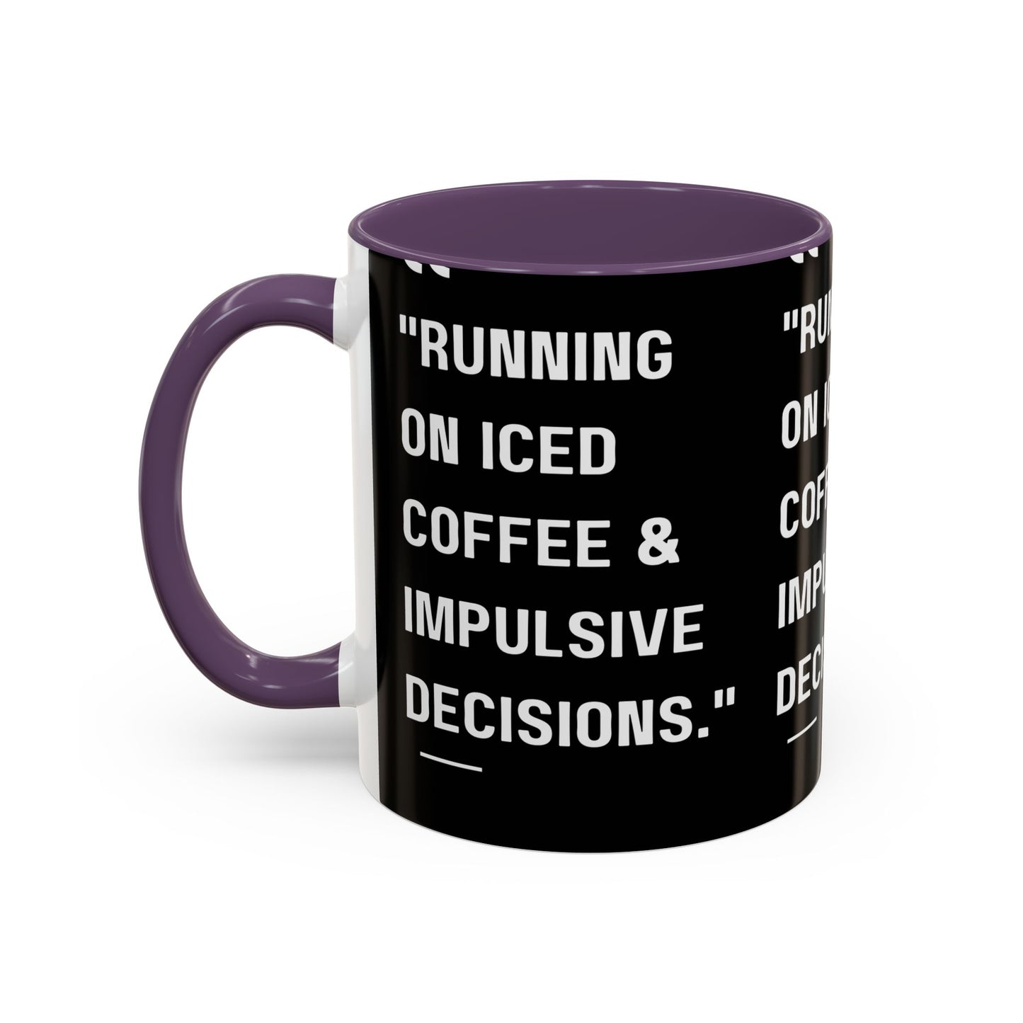 Iced Coffee & Chaos Mug Funny Coffee Mug