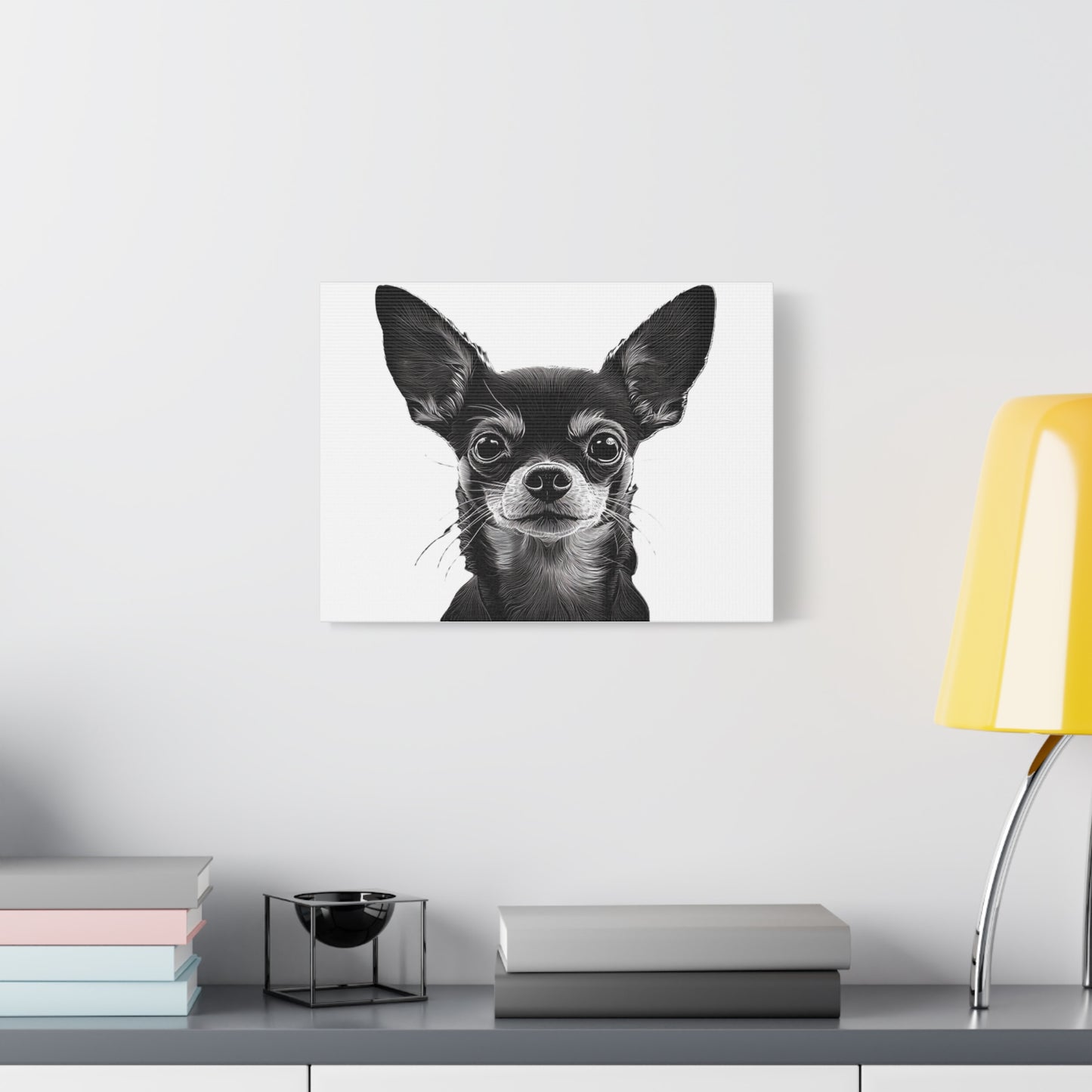 Chihuahua Dog Art Canvas Print - Matte Stretched 1.25" Wall Decor