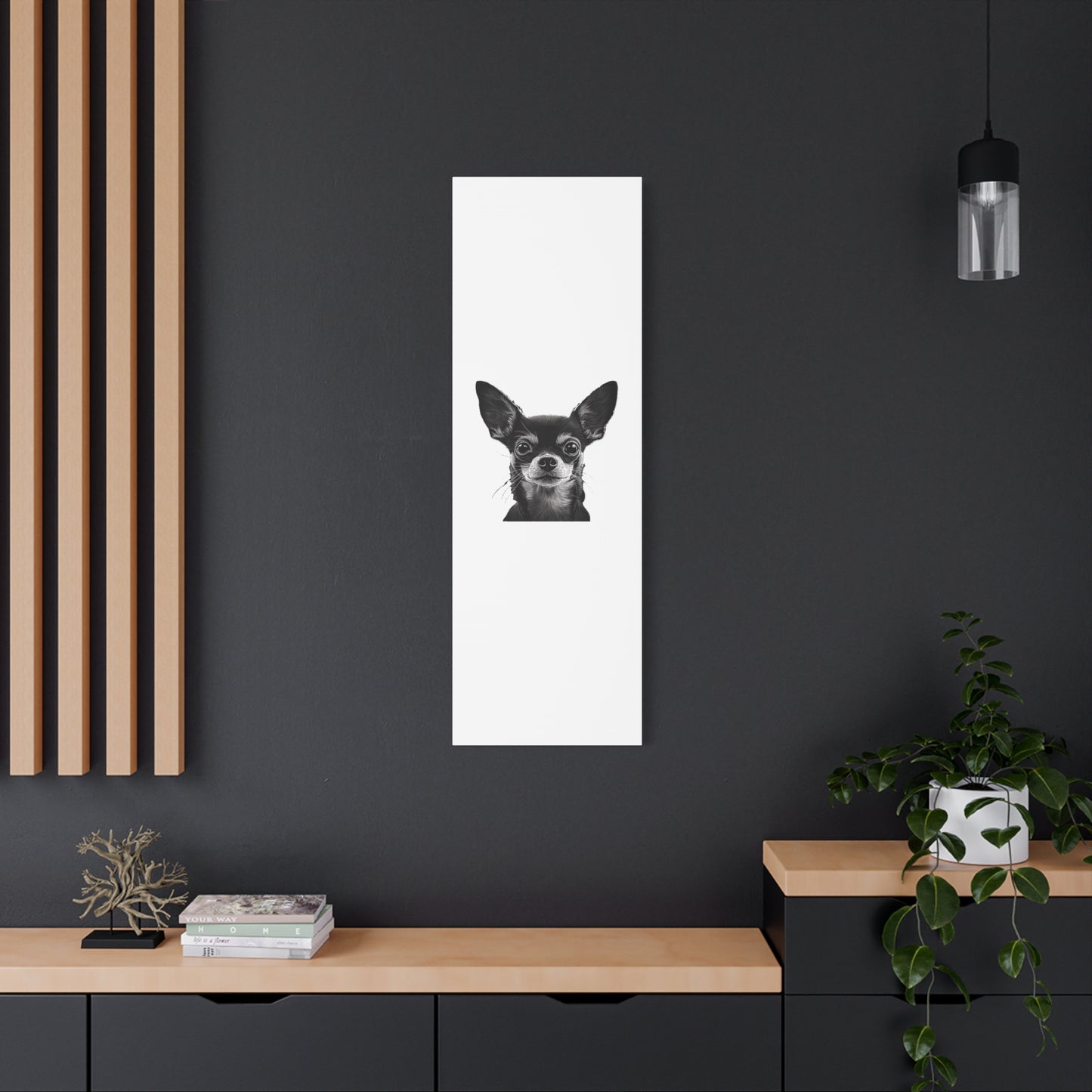 Chihuahua Dog Art Canvas Print - Matte Stretched 1.25" Wall Decor