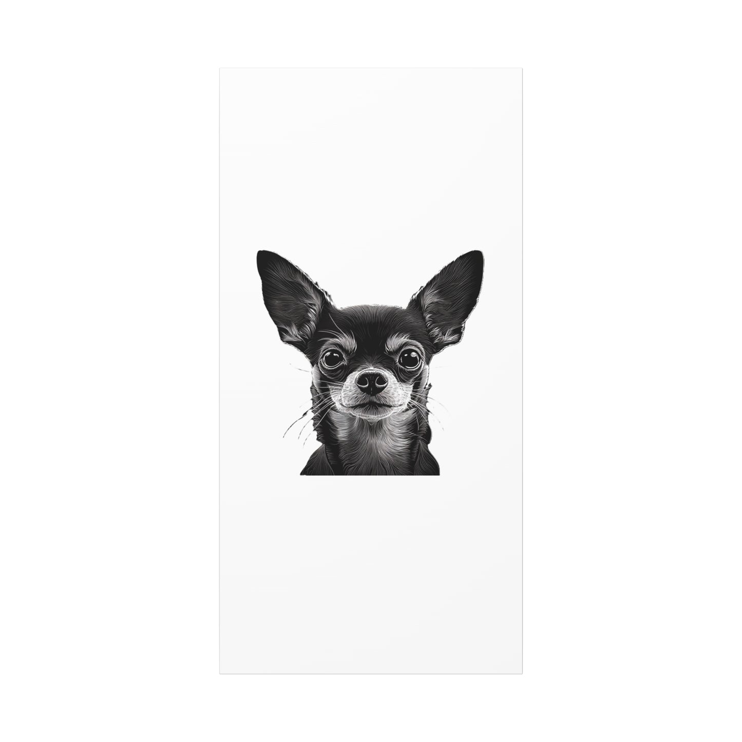 Chihuahua Dog Art Canvas Print - Matte Stretched 1.25" Wall Decor