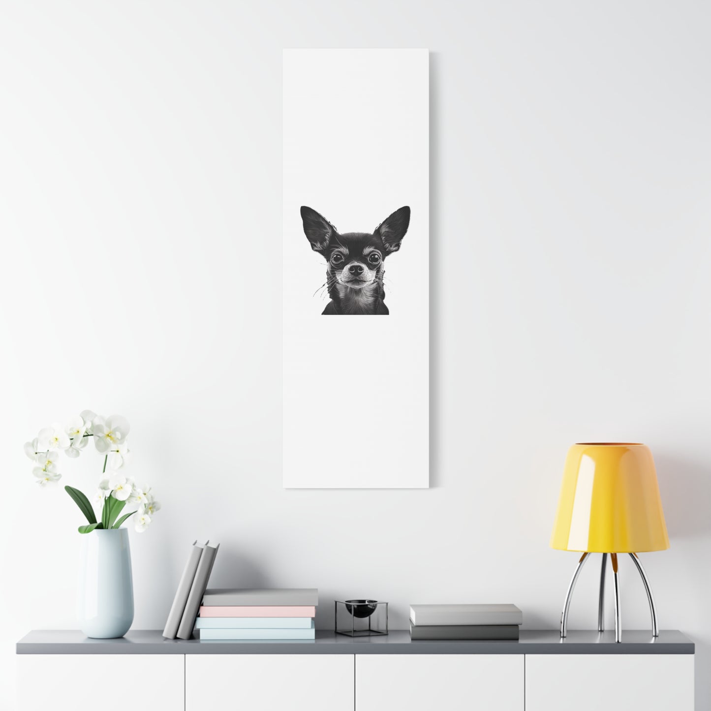 Chihuahua Dog Art Canvas Print - Matte Stretched 1.25" Wall Decor