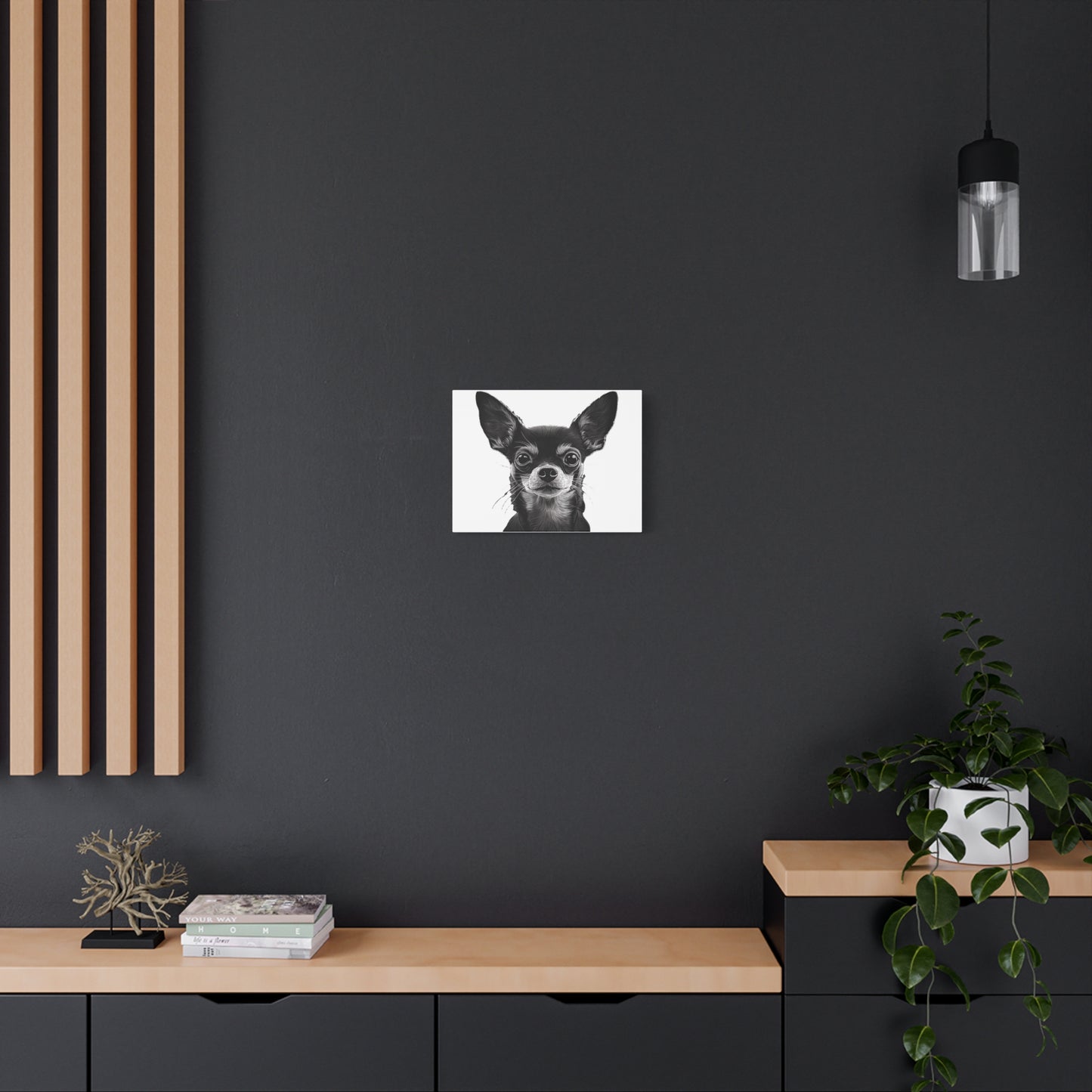 Chihuahua Dog Art Canvas Print - Matte Stretched 1.25" Wall Decor