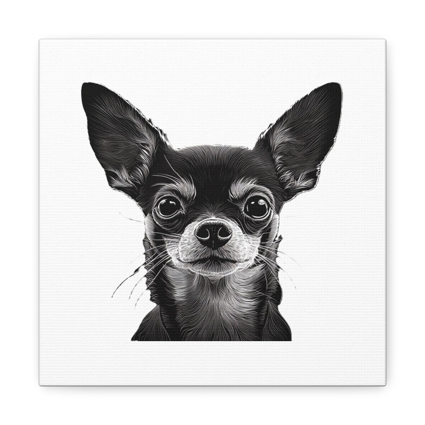 Chihuahua Dog Art Canvas Print - Matte Stretched 1.25" Wall Decor