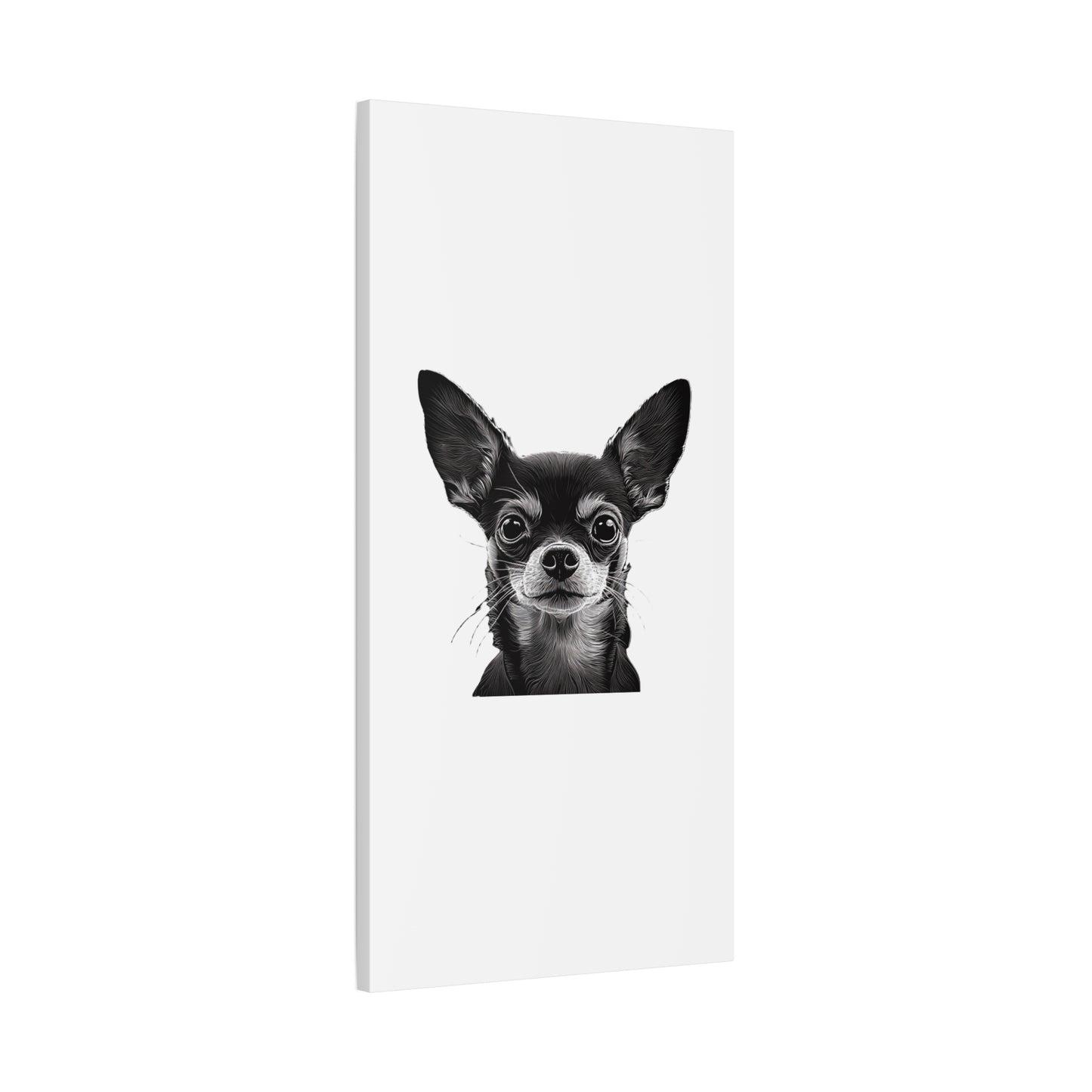 Chihuahua Dog Art Canvas Print - Matte Stretched 1.25" Wall Decor
