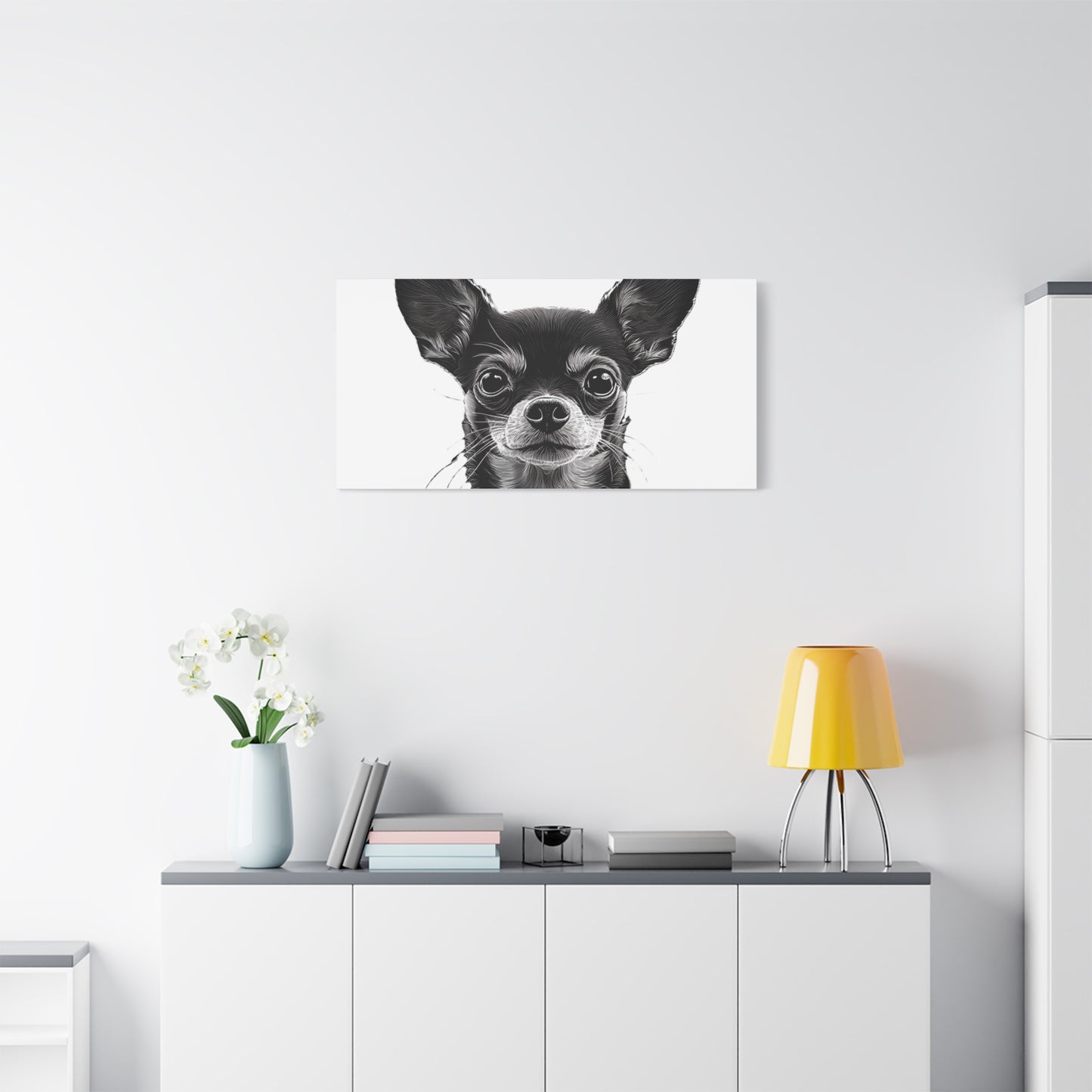 Chihuahua Dog Art Canvas Print - Matte Stretched 1.25" Wall Decor