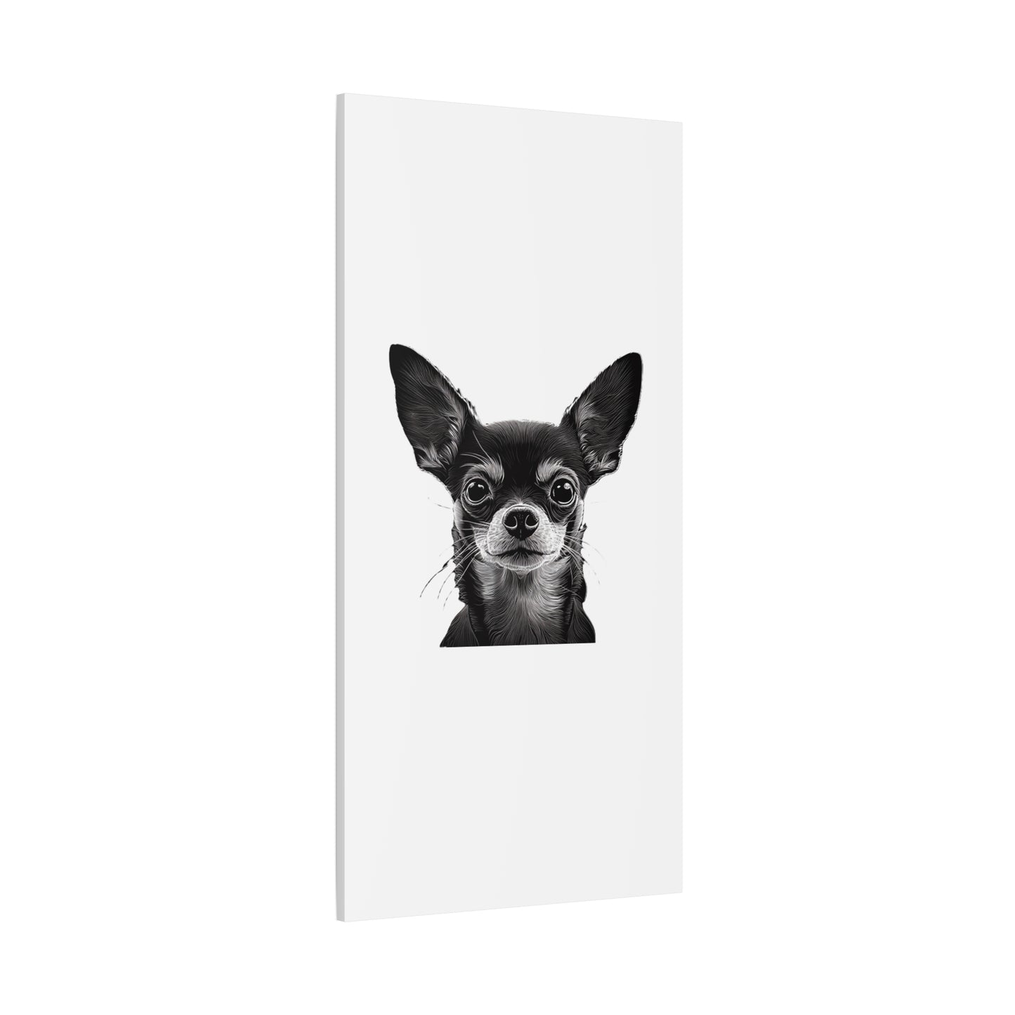 Chihuahua Dog Art Canvas Print - Matte Stretched 1.25" Wall Decor