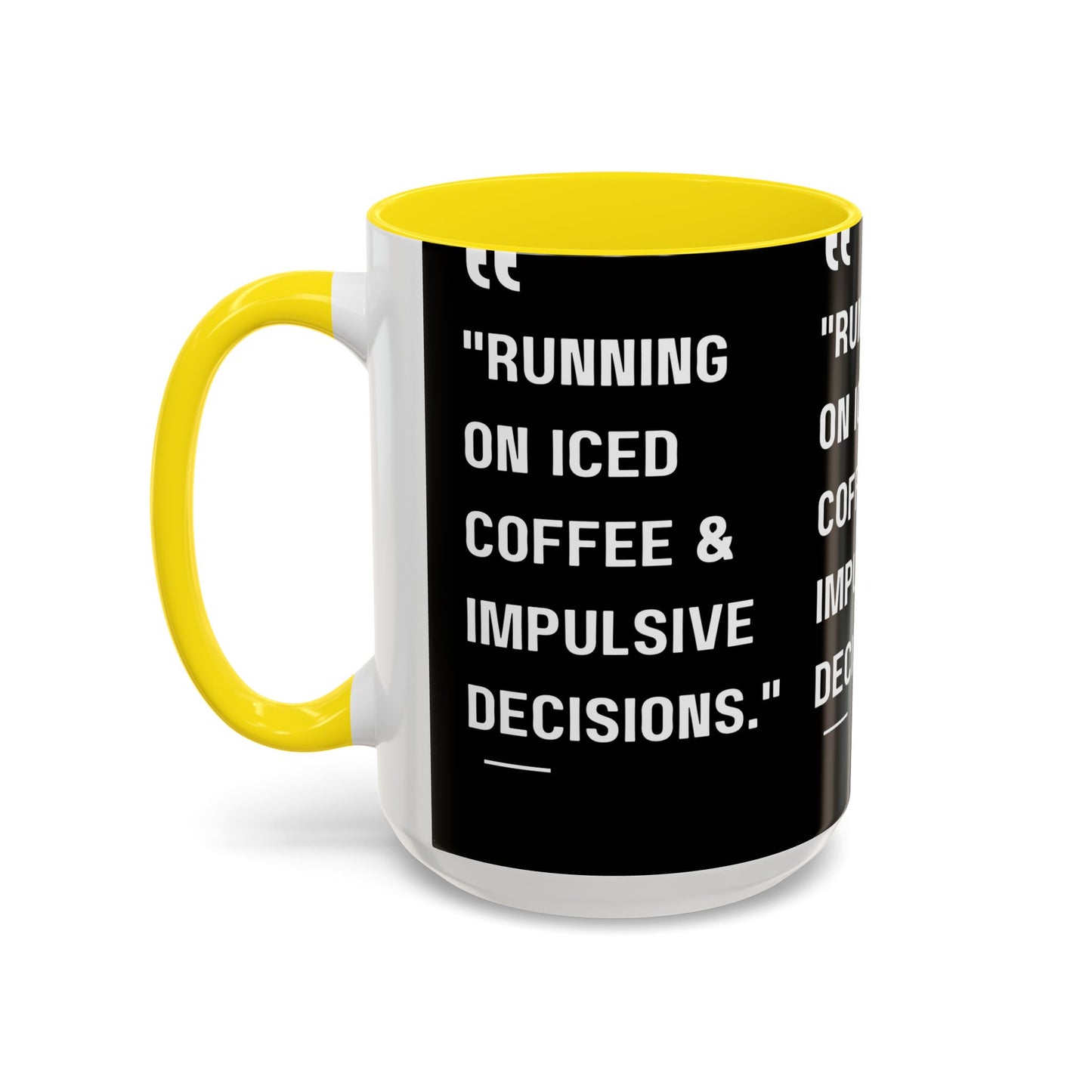 Iced Coffee & Chaos Mug Funny Coffee Mug