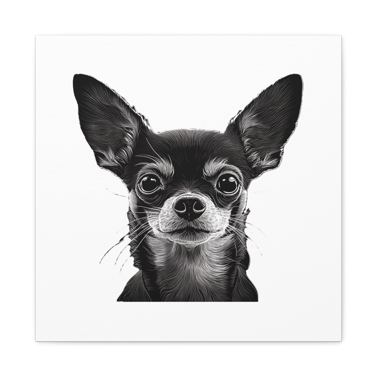 Chihuahua Dog Art Canvas Print - Matte Stretched 1.25" Wall Decor