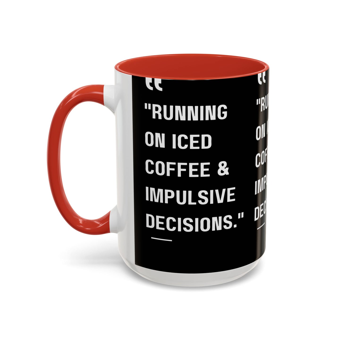 Iced Coffee & Chaos Mug Funny Coffee Mug