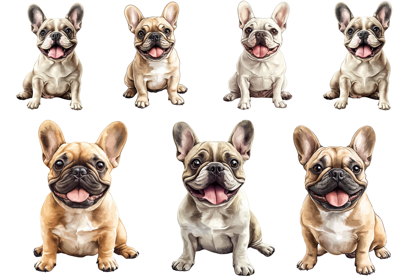 Printable Dog Wall Art Bundle | Set of 5x7 Dog Breeds | Golden Retriever, French Bulldog, Labrador, Poodle, Dachshund.