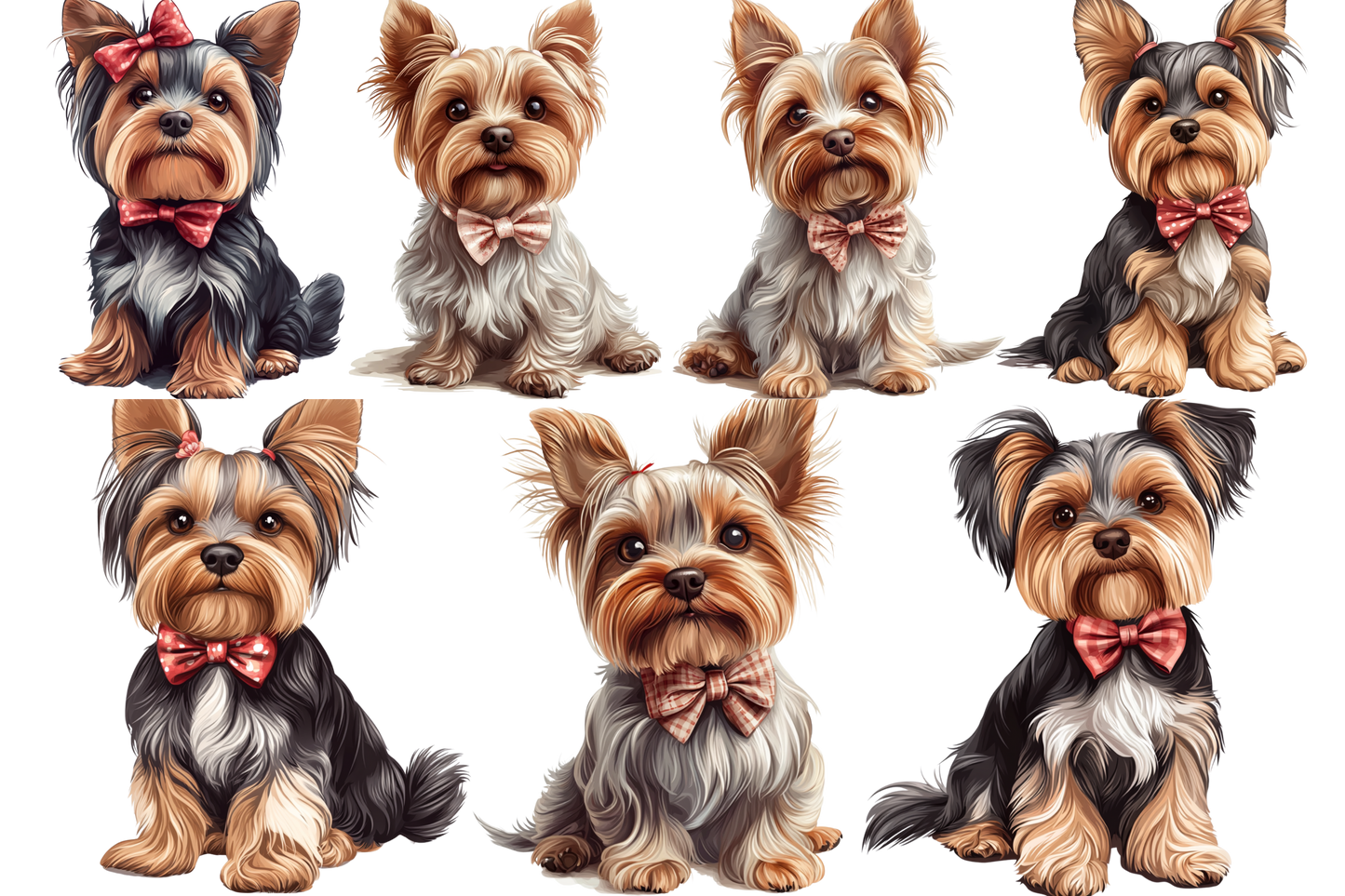 Printable Dog Wall Art Bundle | Set of 5x7 Dog Breeds | Pomeranian, German Shepherd, Shih Tzu, Corgi, Yorkshire Terrier.