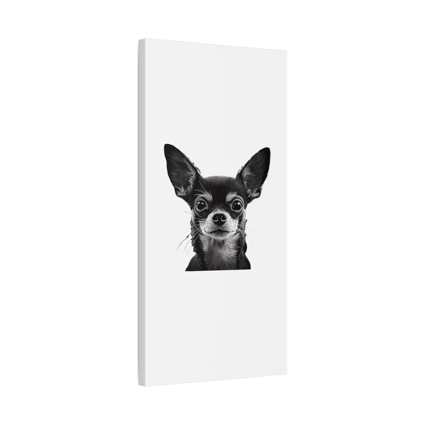 Chihuahua Dog Art Canvas Print - Matte Stretched 1.25" Wall Decor