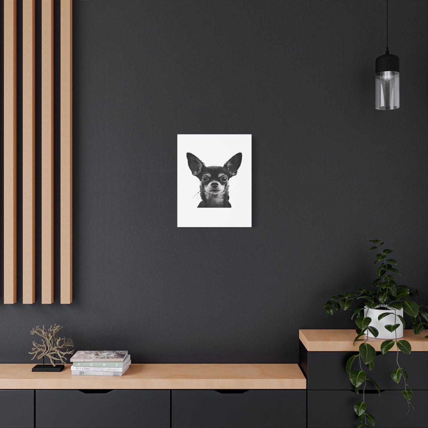Chihuahua Dog Art Canvas Print - Matte Stretched 1.25" Wall Decor