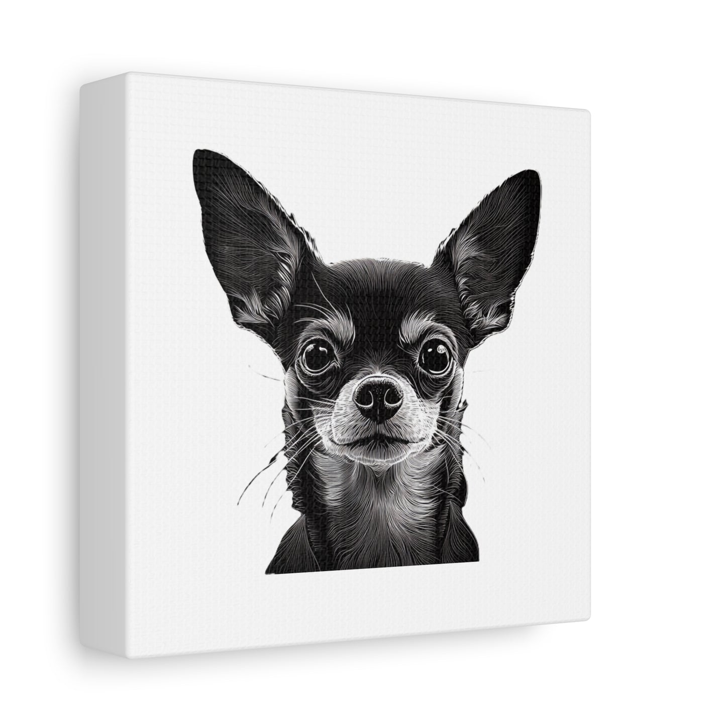 Chihuahua Dog Art Canvas Print - Matte Stretched 1.25" Wall Decor