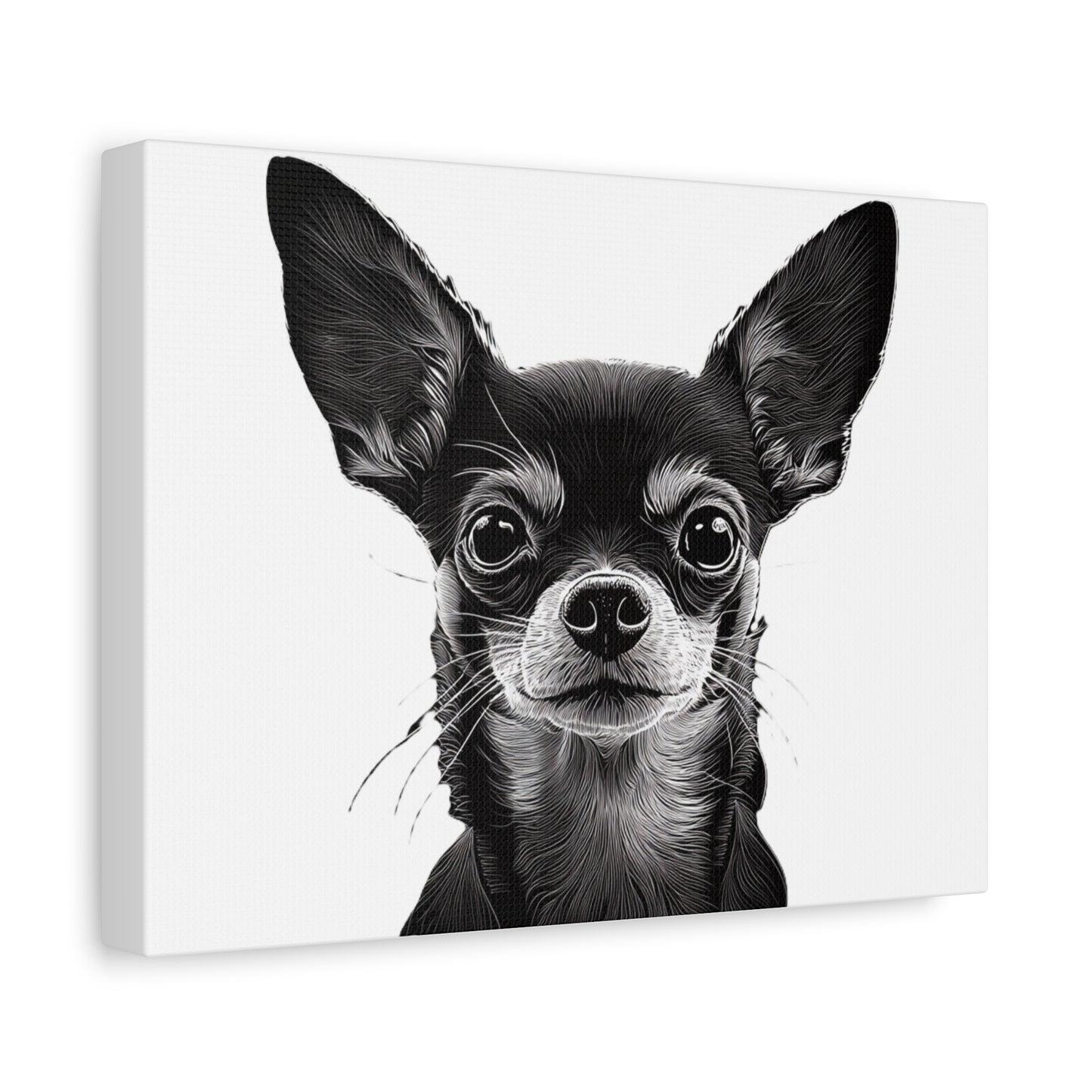 Chihuahua Dog Art Canvas Print - Matte Stretched 1.25" Wall Decor