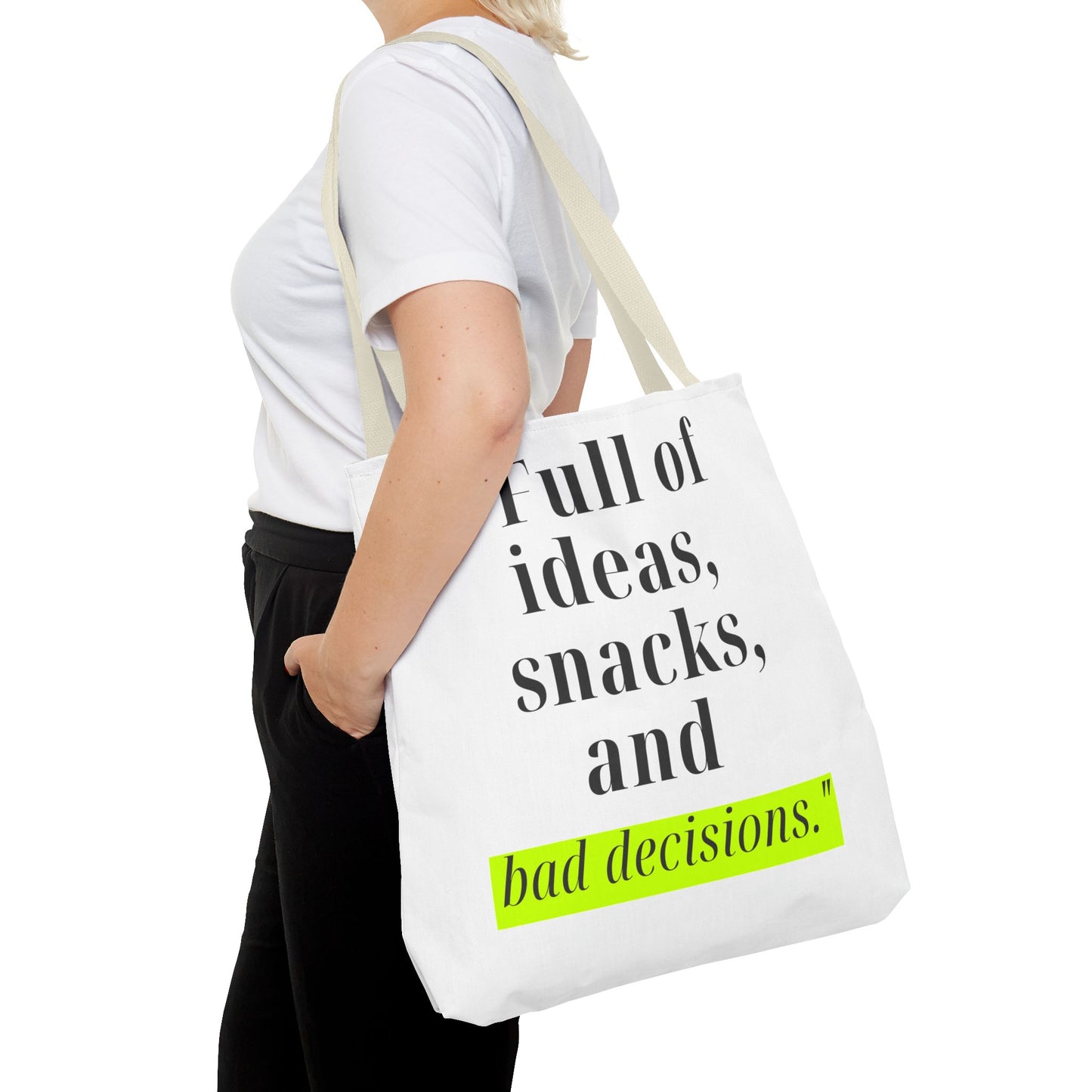 Ideas, Snacks & Chaos Tote Bag