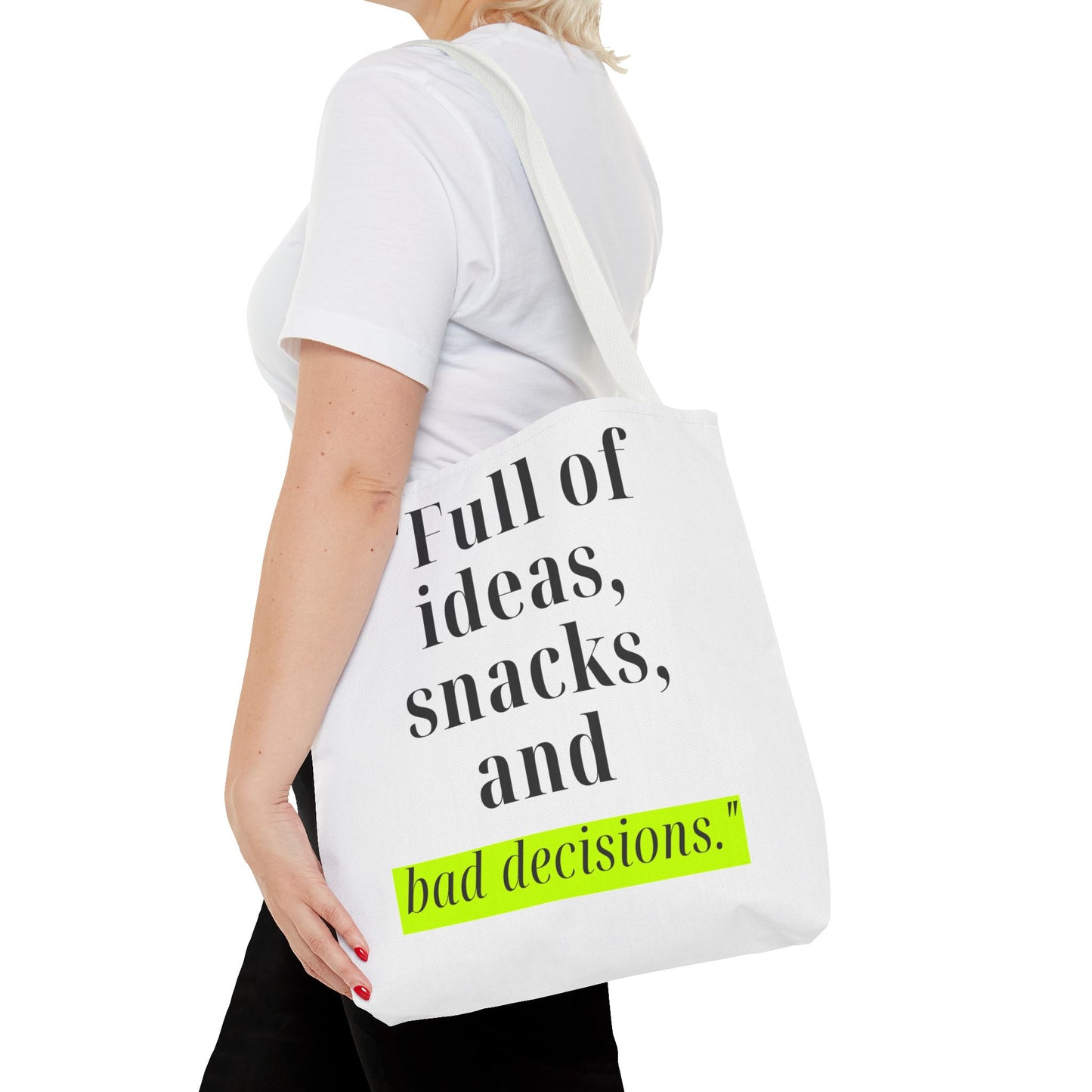Ideas, Snacks & Chaos Tote Bag