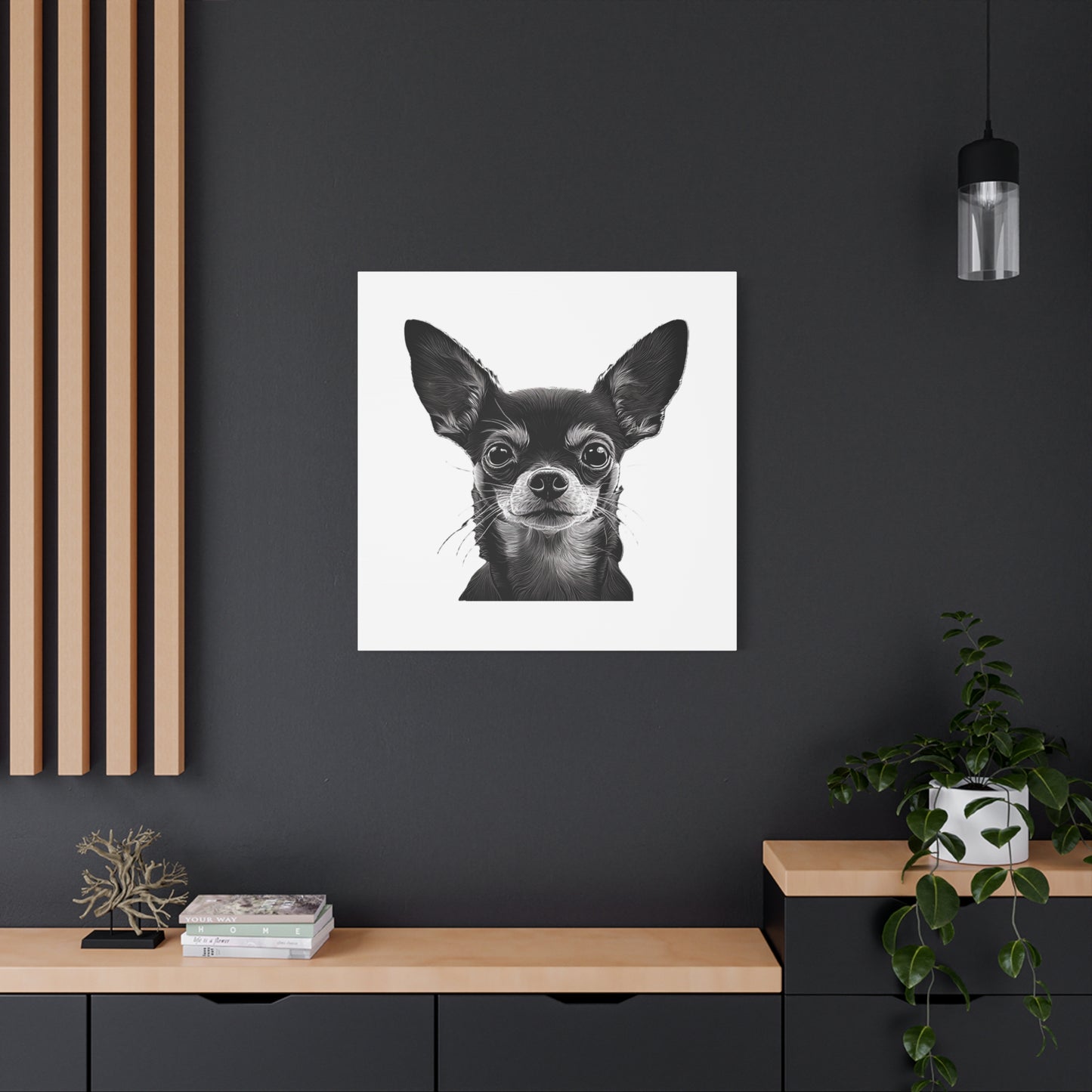 Chihuahua Dog Art Canvas Print - Matte Stretched 1.25" Wall Decor