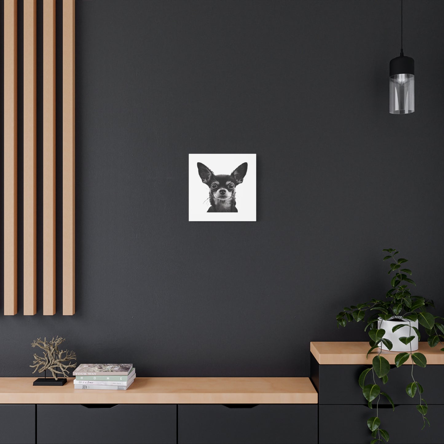 Chihuahua Dog Art Canvas Print - Matte Stretched 1.25" Wall Decor