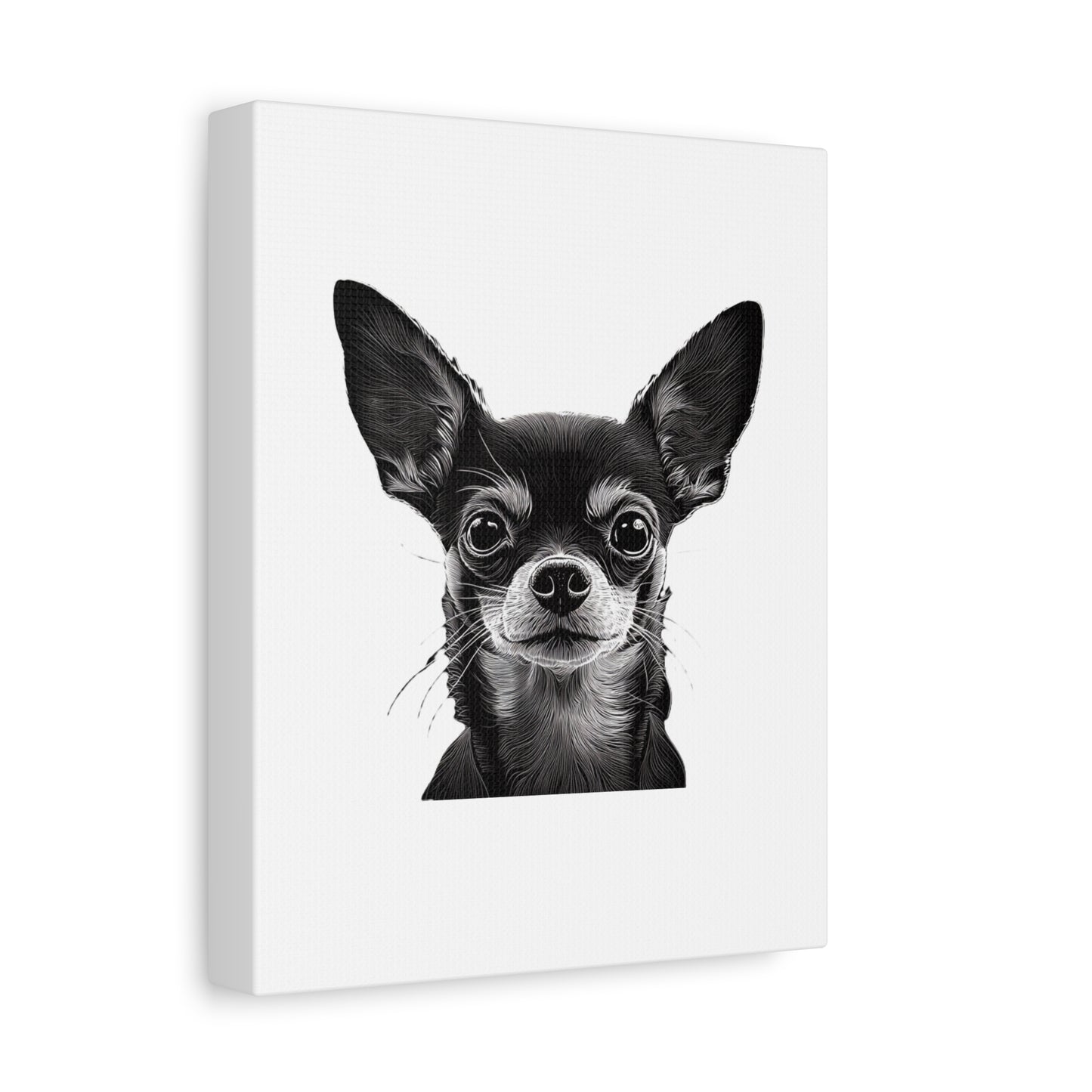 Chihuahua Dog Art Canvas Print - Matte Stretched 1.25" Wall Decor