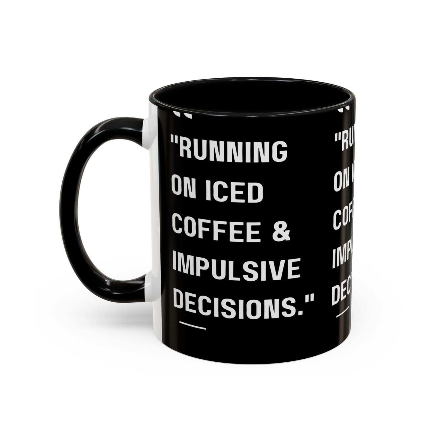 Iced Coffee & Chaos Mug Funny Coffee Mug