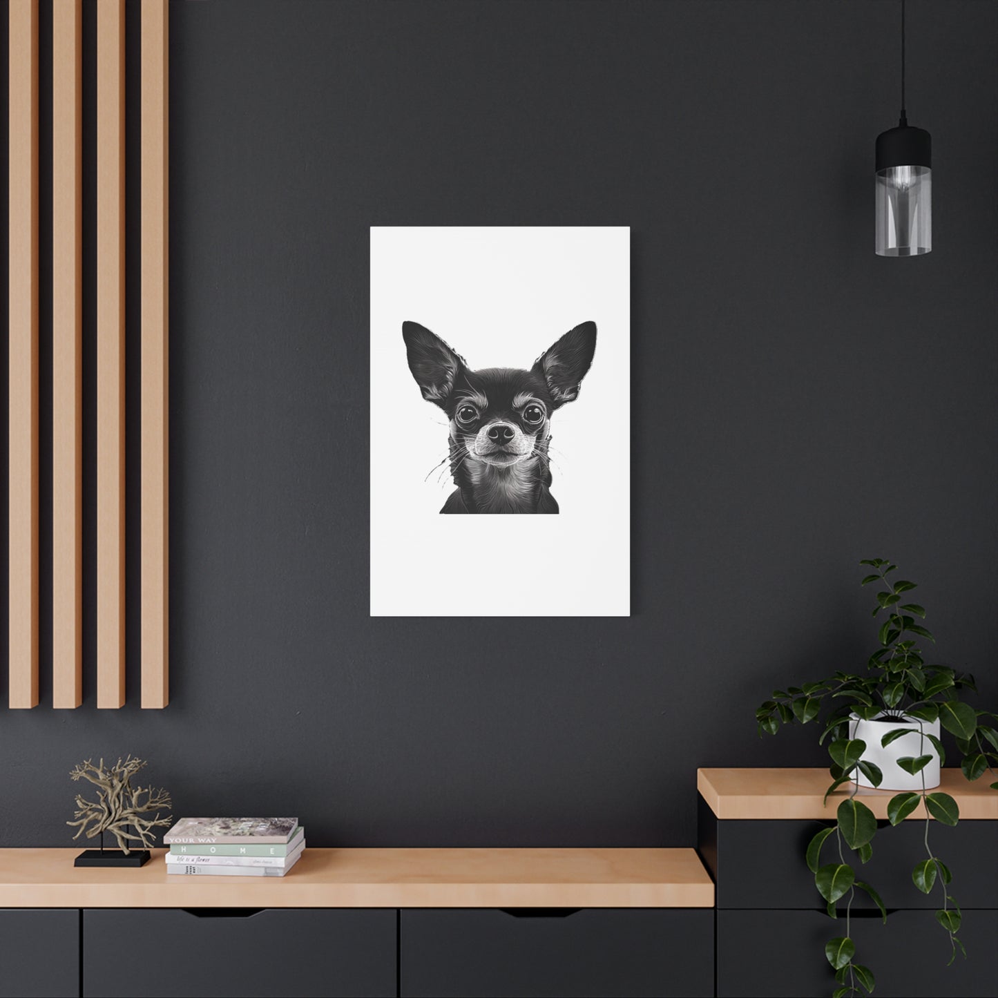 Chihuahua Dog Art Canvas Print - Matte Stretched 1.25" Wall Decor