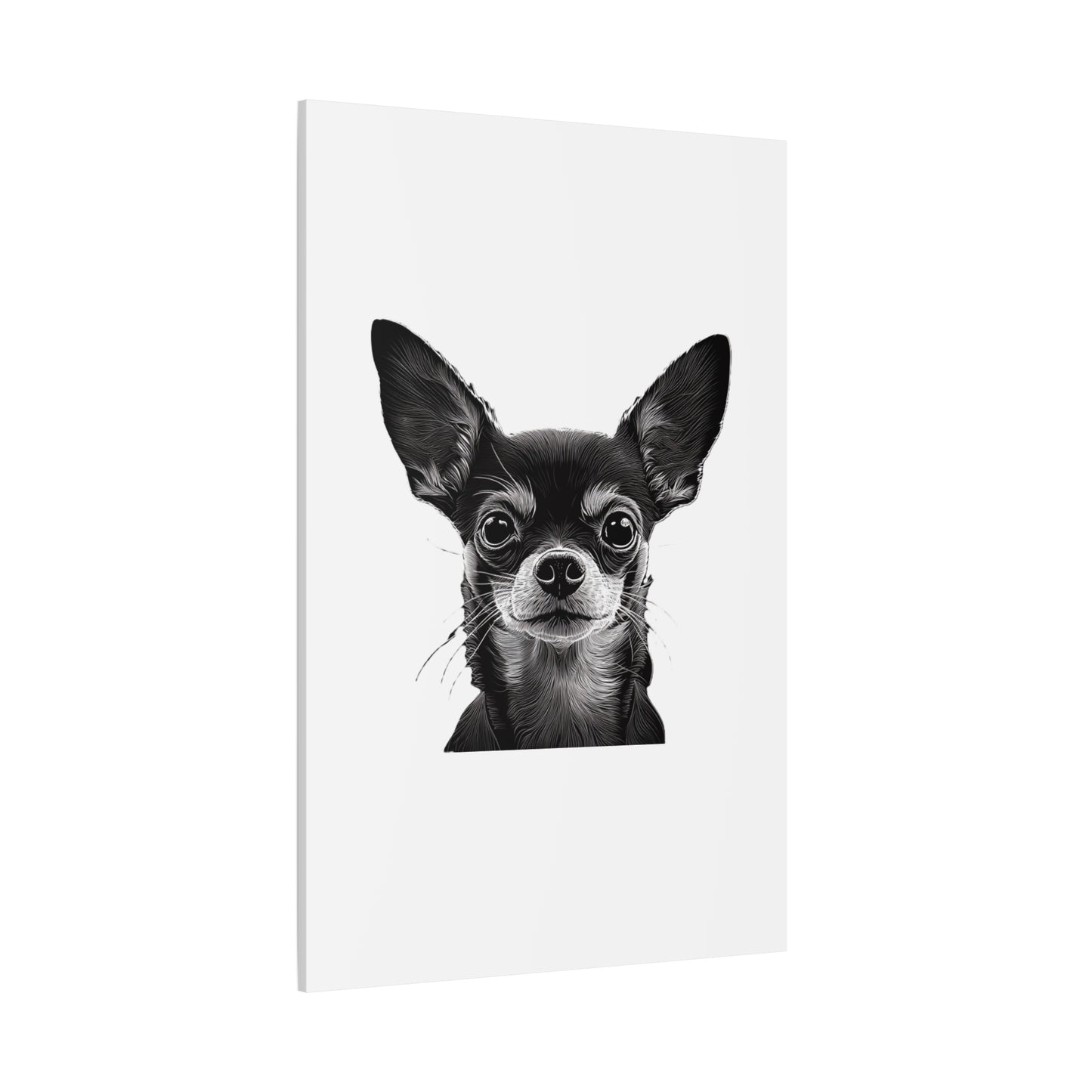 Chihuahua Dog Art Canvas Print - Matte Stretched 1.25" Wall Decor