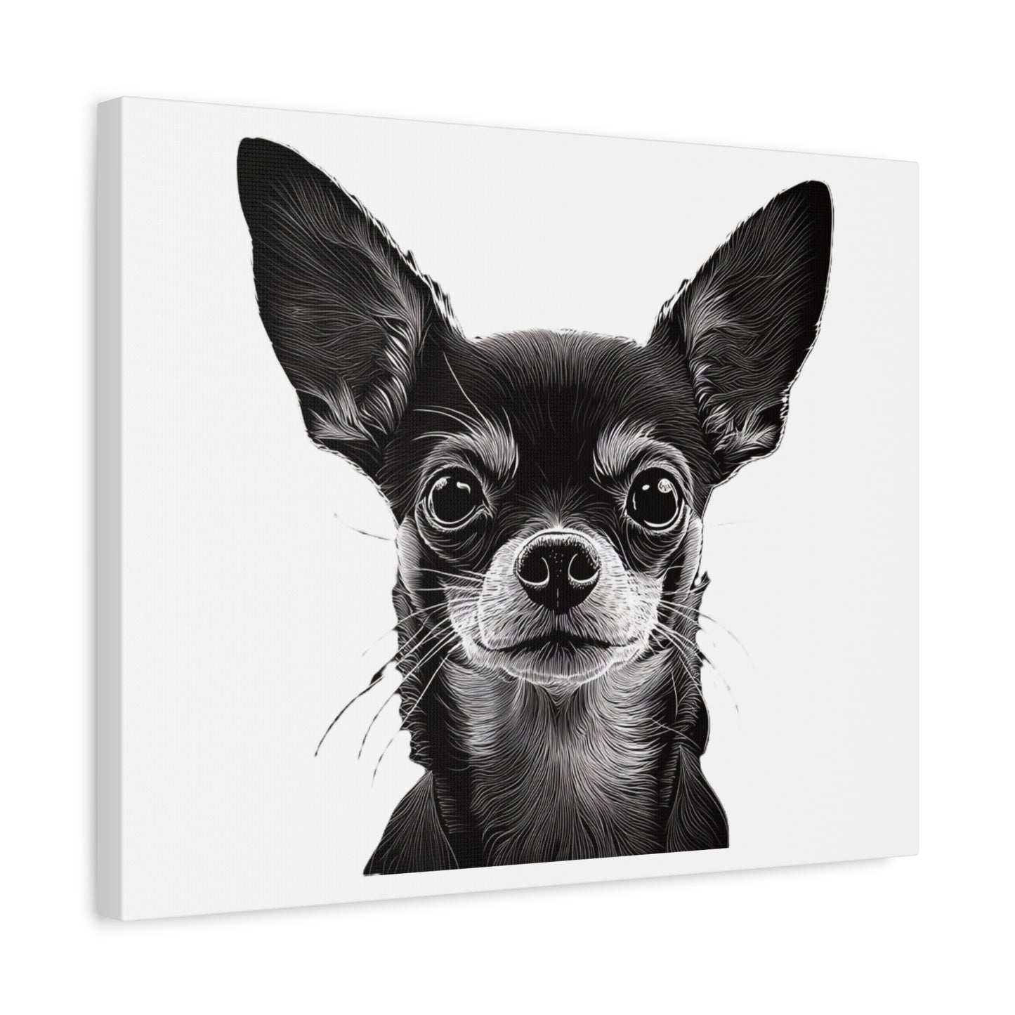 Chihuahua Dog Art Canvas Print - Matte Stretched 1.25" Wall Decor