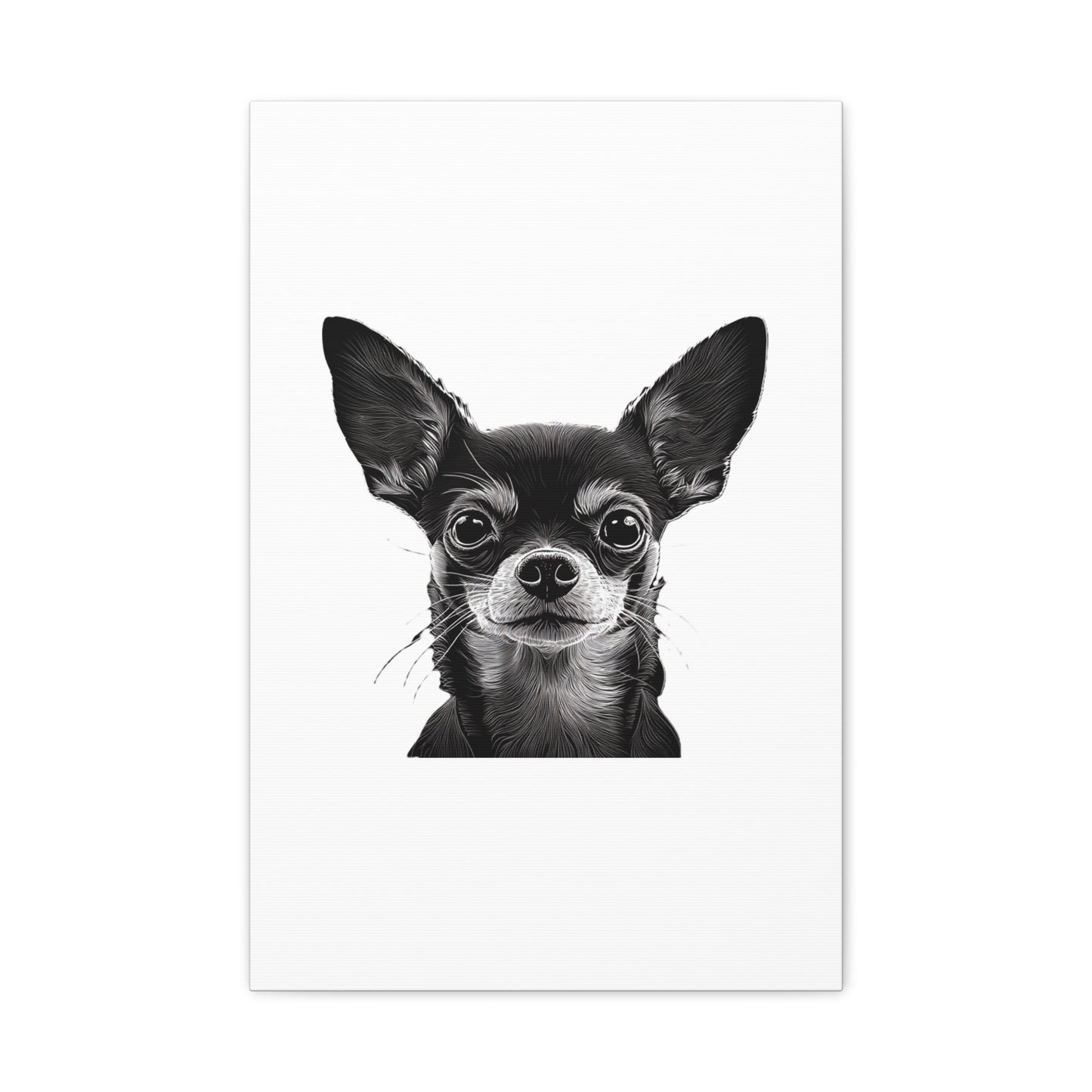 Chihuahua Dog Art Canvas Print - Matte Stretched 1.25" Wall Decor