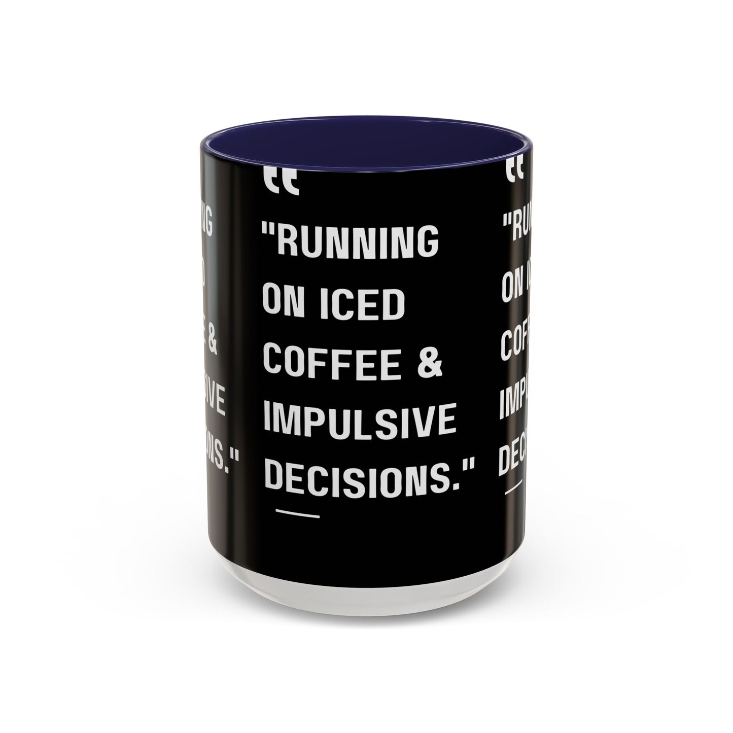 Iced Coffee & Chaos Mug Funny Coffee Mug
